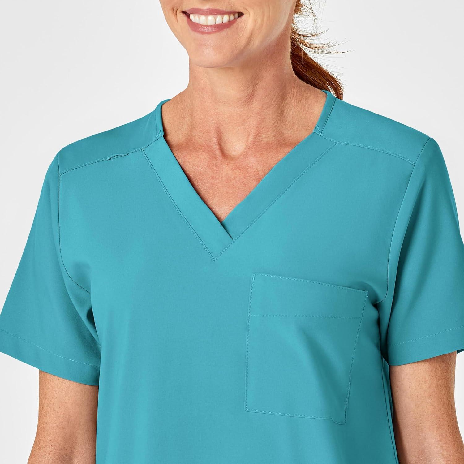 imageWonderWink Womens 4Pocket Utility TopTeal Blue