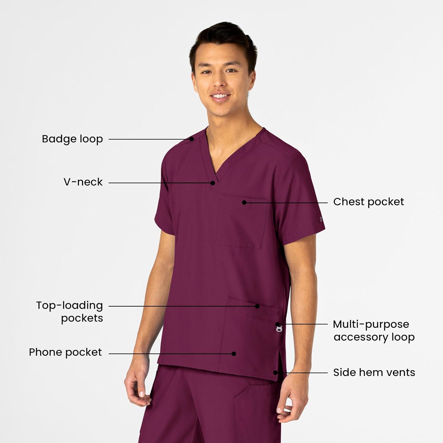 imageWonderWink Womens 4Pocket Utility TopWine