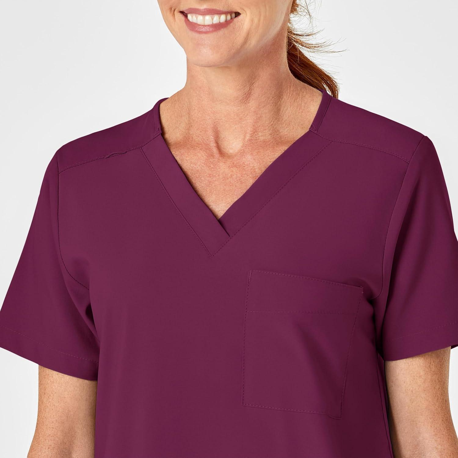 imageWonderWink Womens 4Pocket Utility TopWine