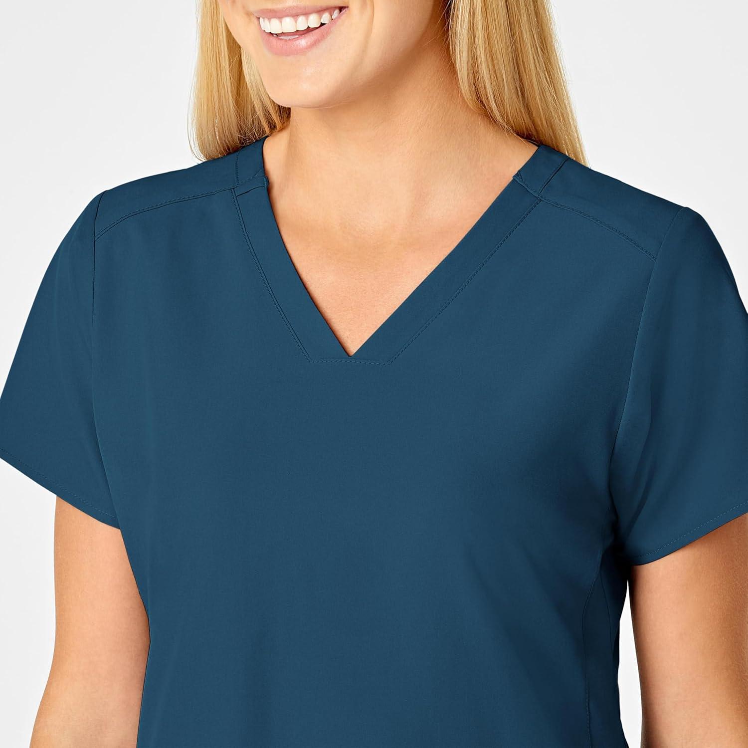 imageWonderWink Womens FlexBack Stylized VNeck TopCaribbean