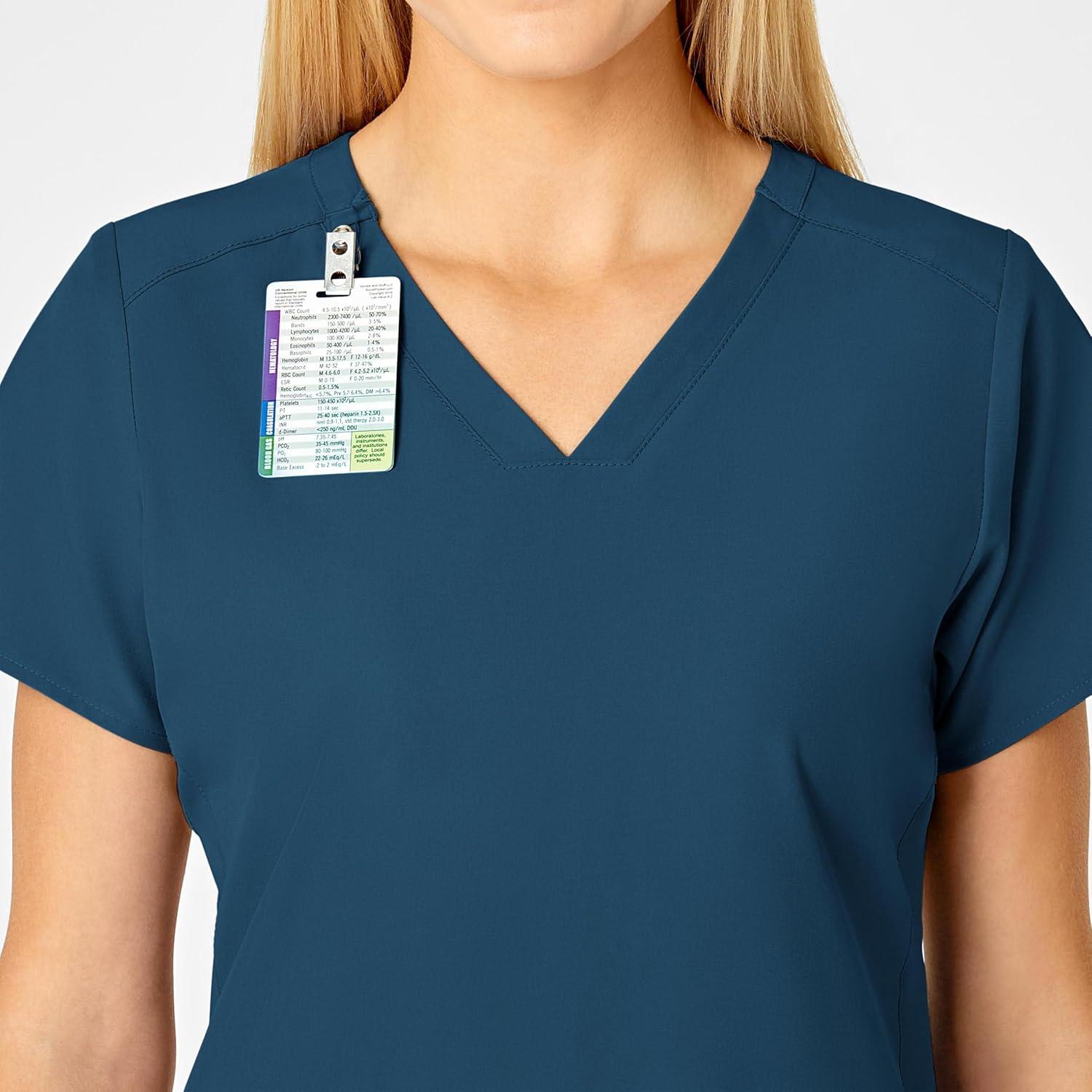 imageWonderWink Womens FlexBack Stylized VNeck TopCaribbean