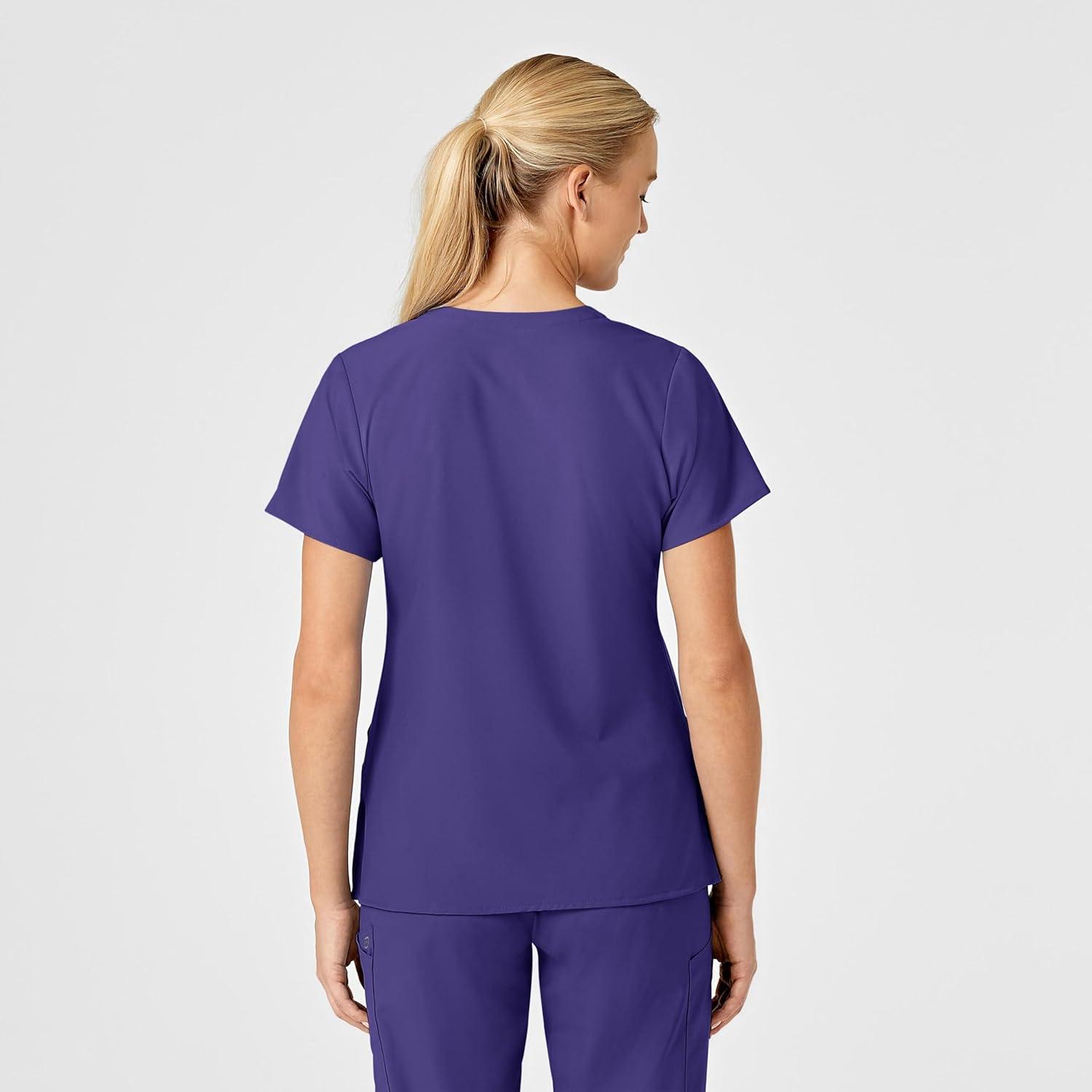 imageWonderWink Womens FlexBack Stylized VNeck TopGrape