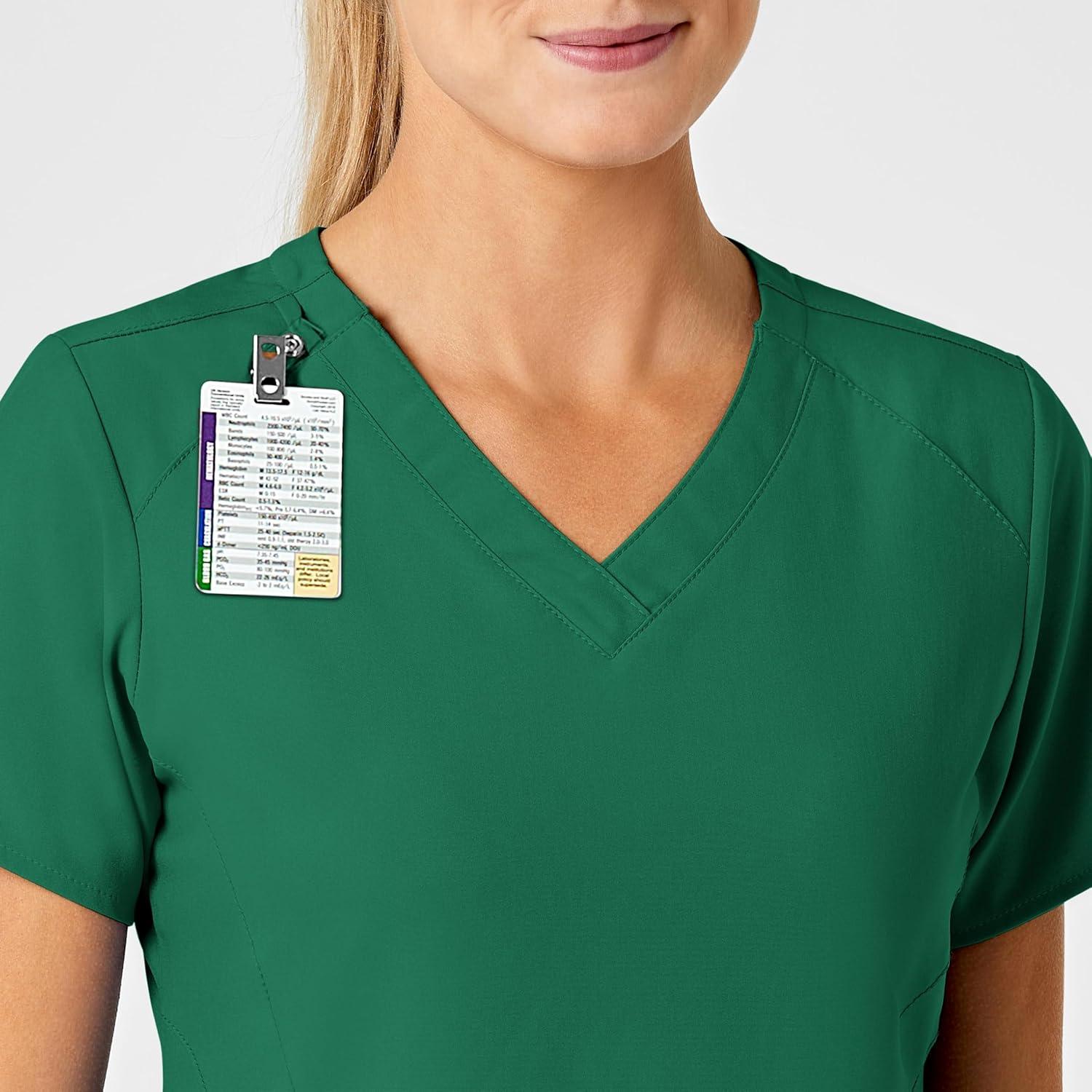 imageWonderWink Womens FlexBack Stylized VNeck TopHunter