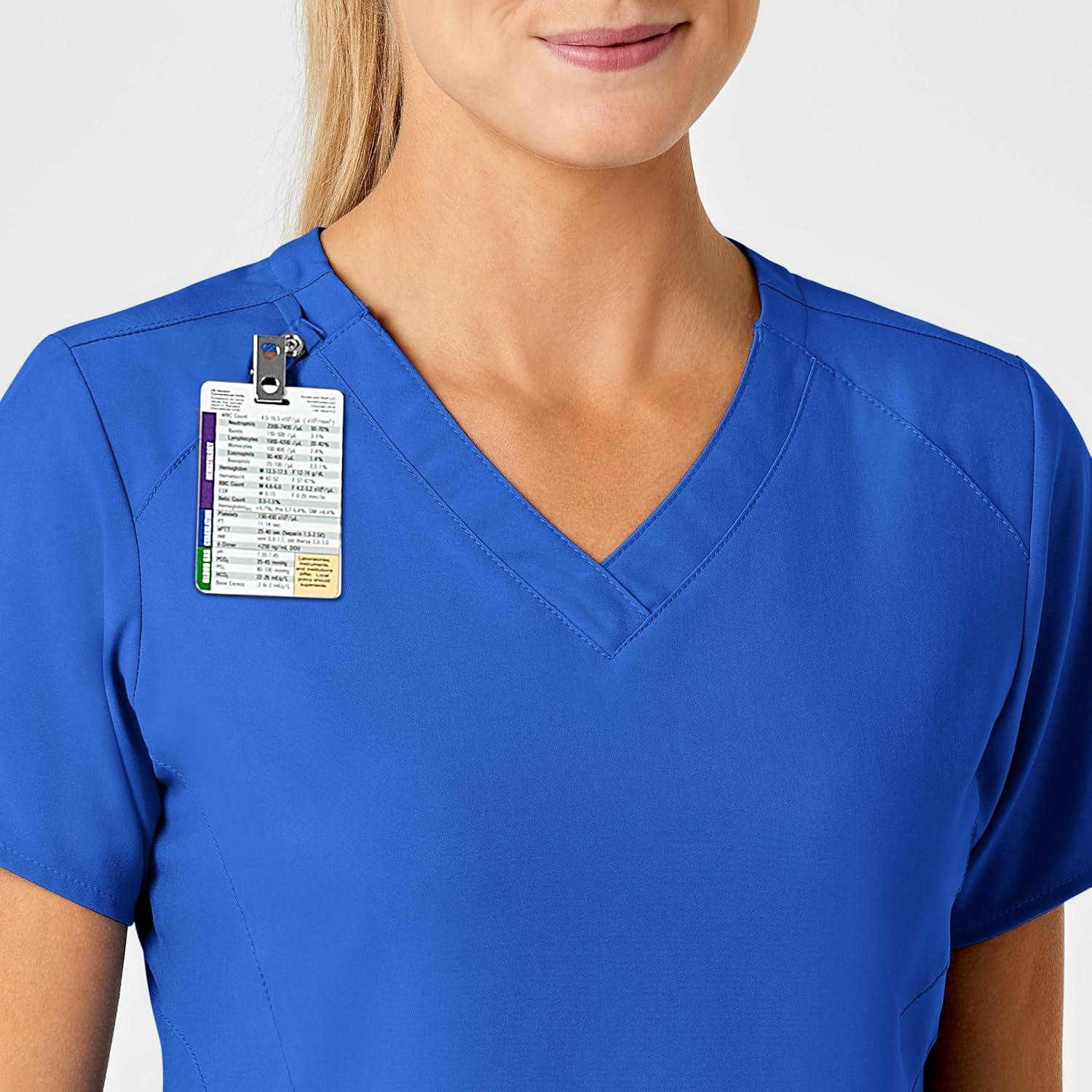 imageWonderWink Womens FlexBack Stylized VNeck TopRoyal