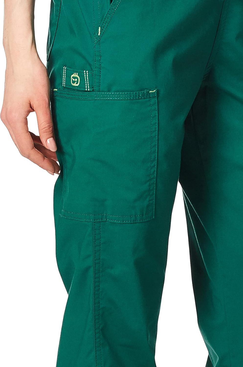 imageWonderWink Womens Grace Flare Leg Cargo PantMedical Scrubs PantsHunter