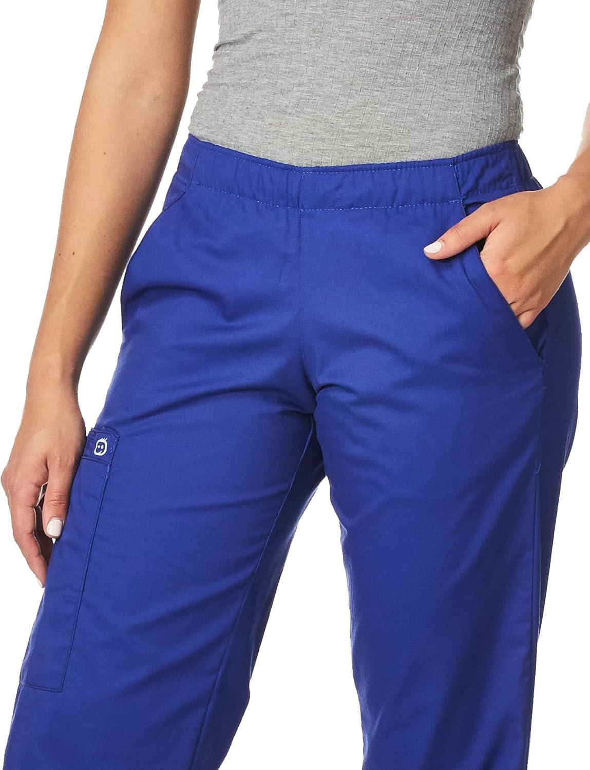 imageWonderWink Womens Tall Wonderwork Womens PullOn Cargo Scrub Pant TallGalaxy Blue