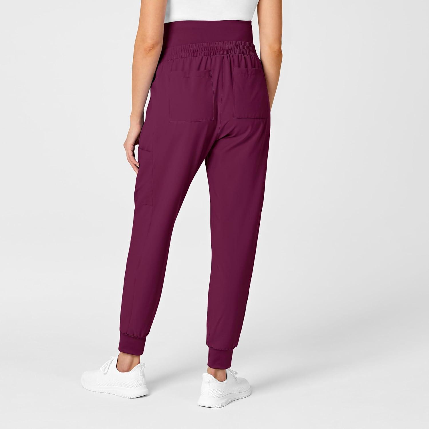 imageWonderWink Womens W123 Maternity Jogger Scrub PantWine