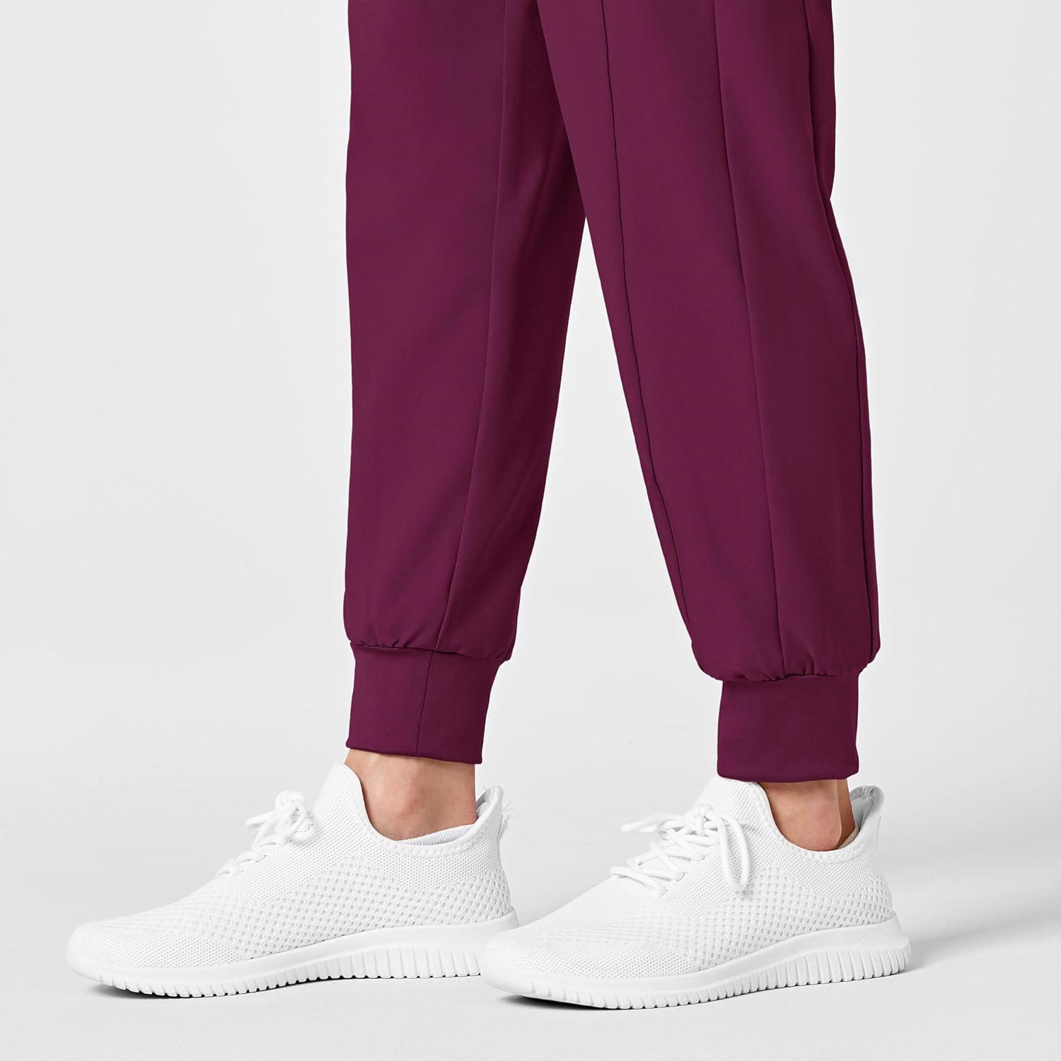 imageWonderWink Womens W123 Maternity Jogger Scrub PantWine