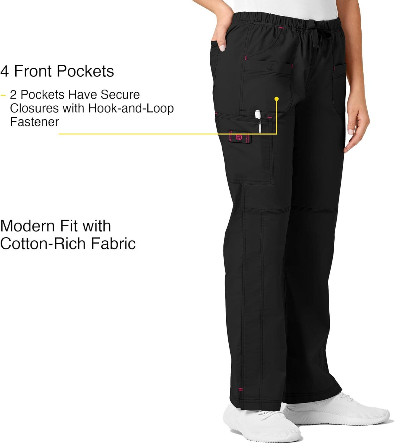 imageWonderWink Womens Wonderflex Faith Scrub PantBlack