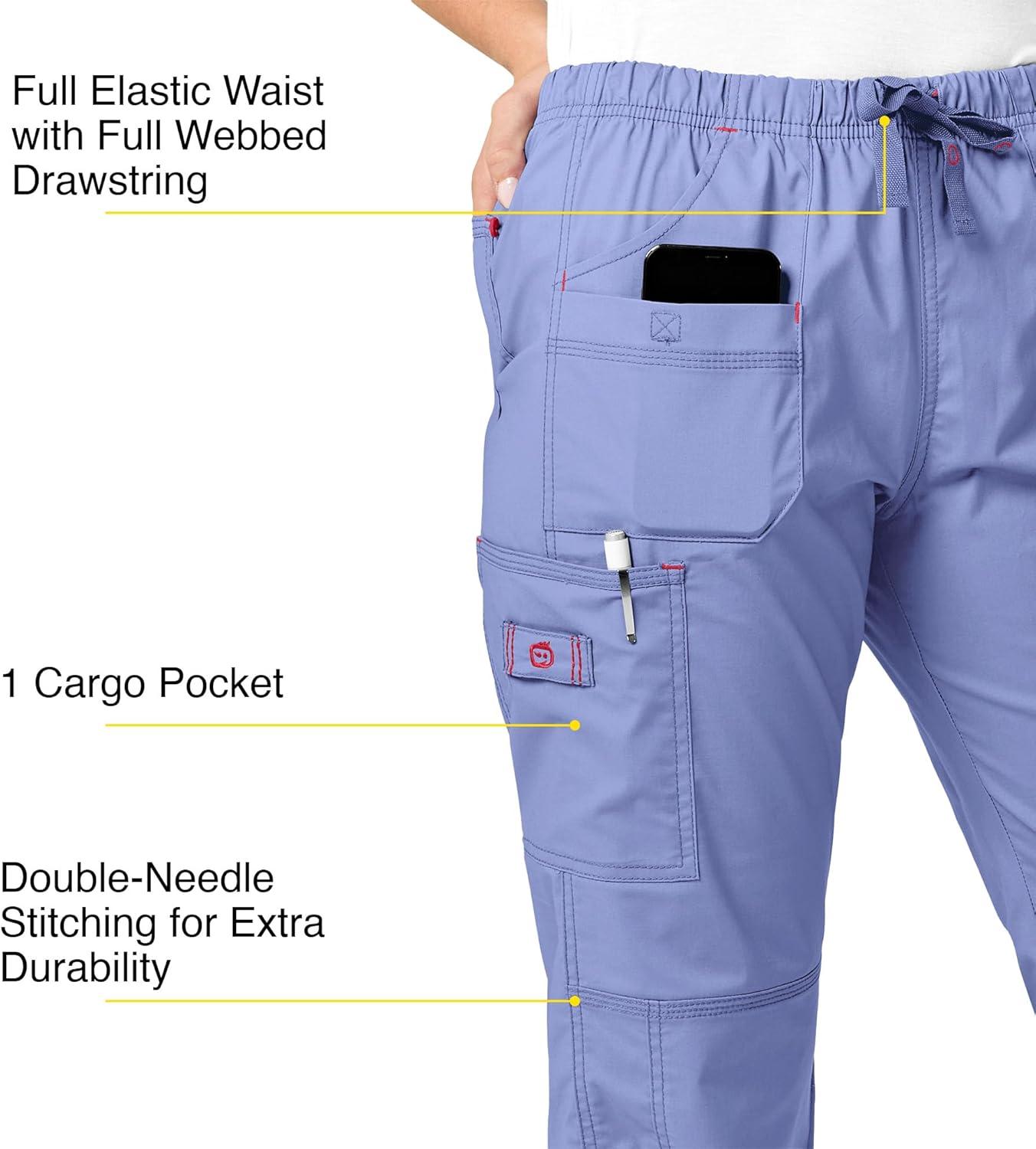 imageWonderWink Womens Wonderflex Faith Scrub PantCeil Blue