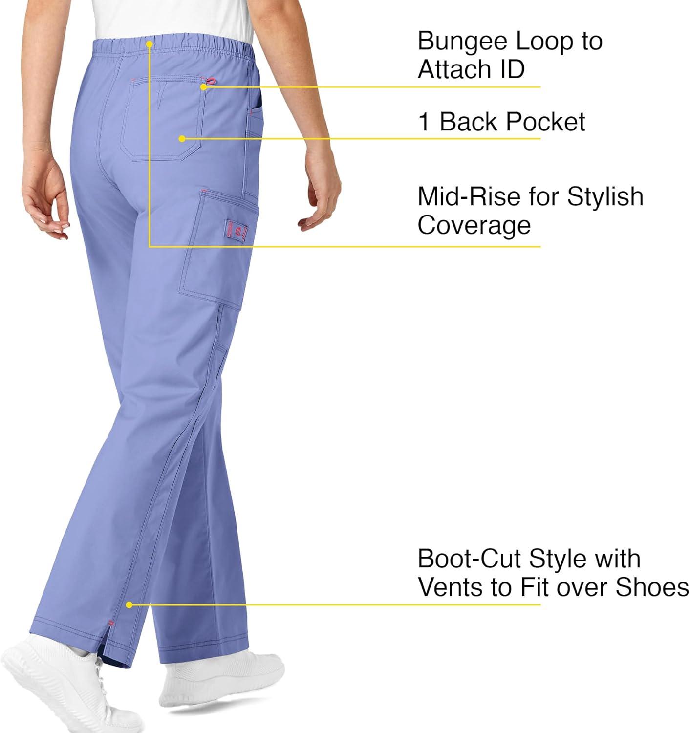 imageWonderWink Womens Wonderflex Faith Scrub PantCeil Blue