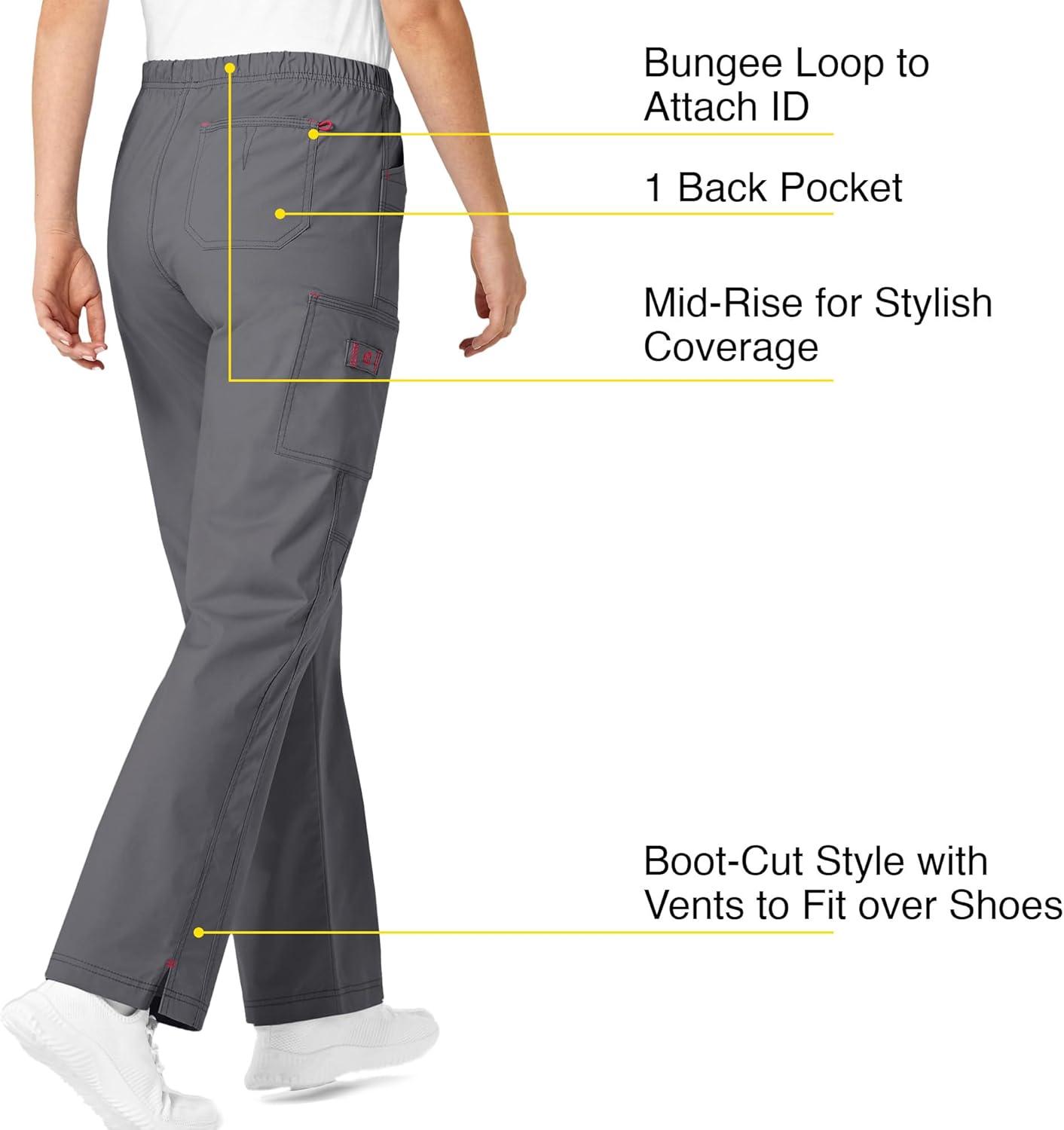 imageWonderWink Womens Wonderflex Faith Scrub PantPewter