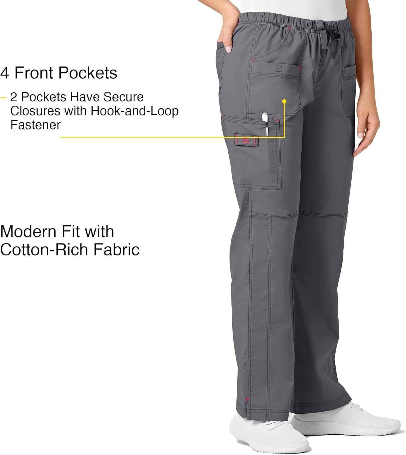 imageWonderWink Womens Wonderflex Faith Scrub PantPewter
