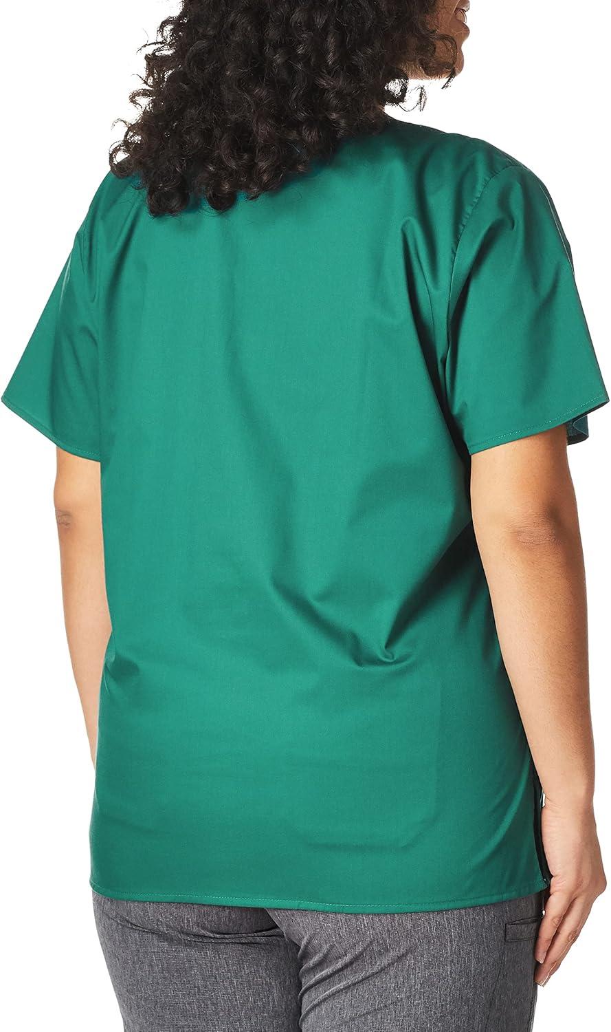 imageWonderWink Womens Wonderwork Womens Mock Wrap Scrub TopHunter
