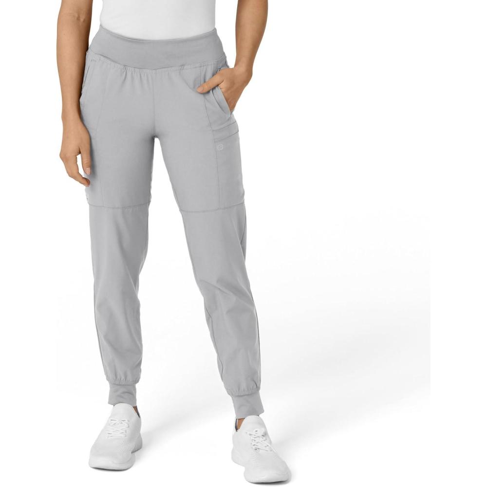imageW123 Womens Comfort Waist Cargo Jogger Scrub PantGrey