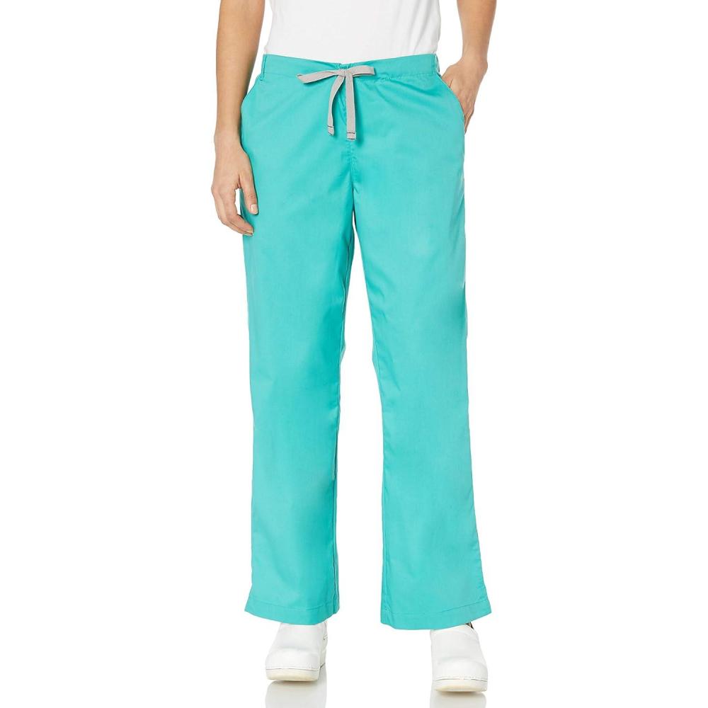 imageWink WonderWORK Scrubs for Women Flare Leg Scrub PantsSurgical Green