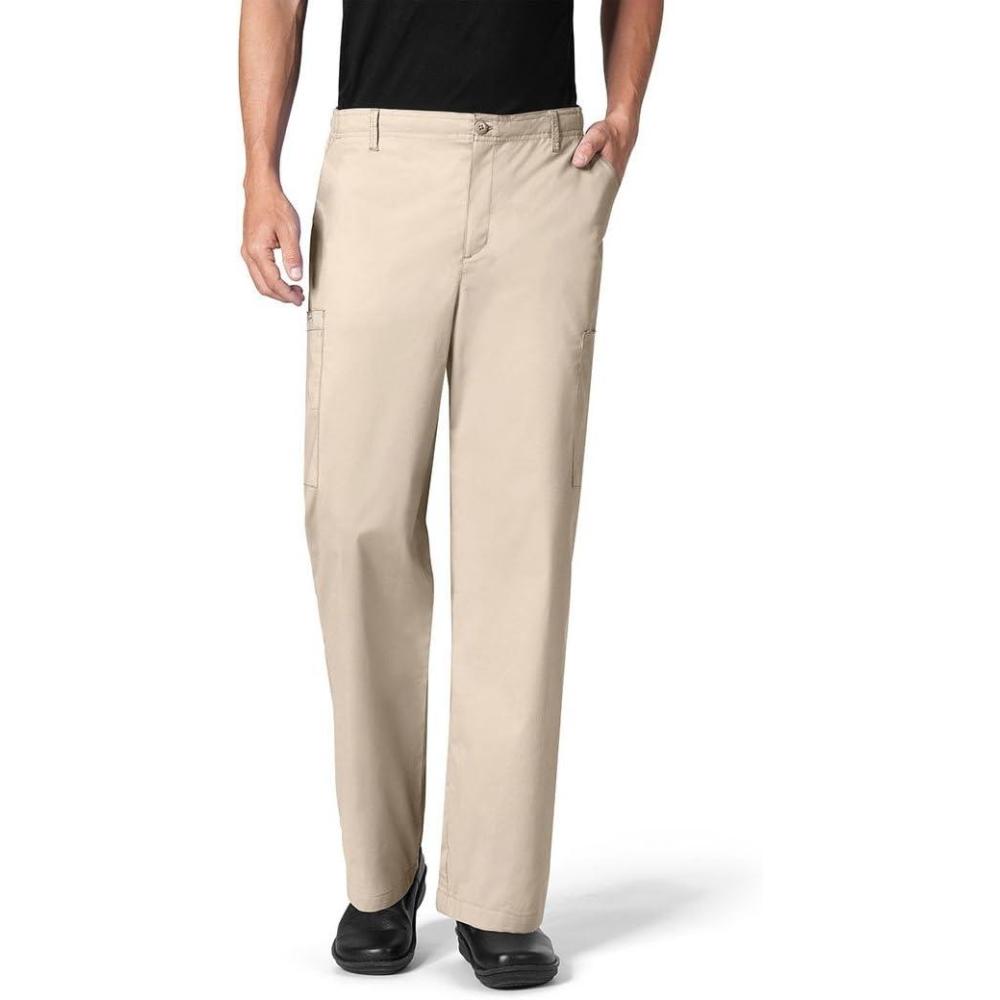 imageWonderWink Mens Mens Flat Front Cargo PantKhaki