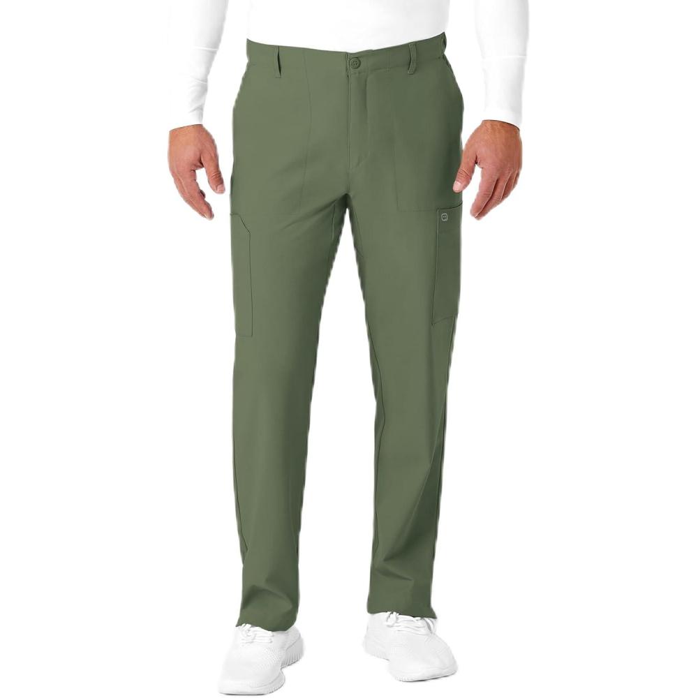 imageWonderWink Mens Mens Flat Front Cargo PantOlive