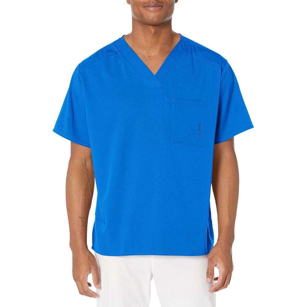 imageWonderWink Mens Mens VNeck Scrub TopRoyal