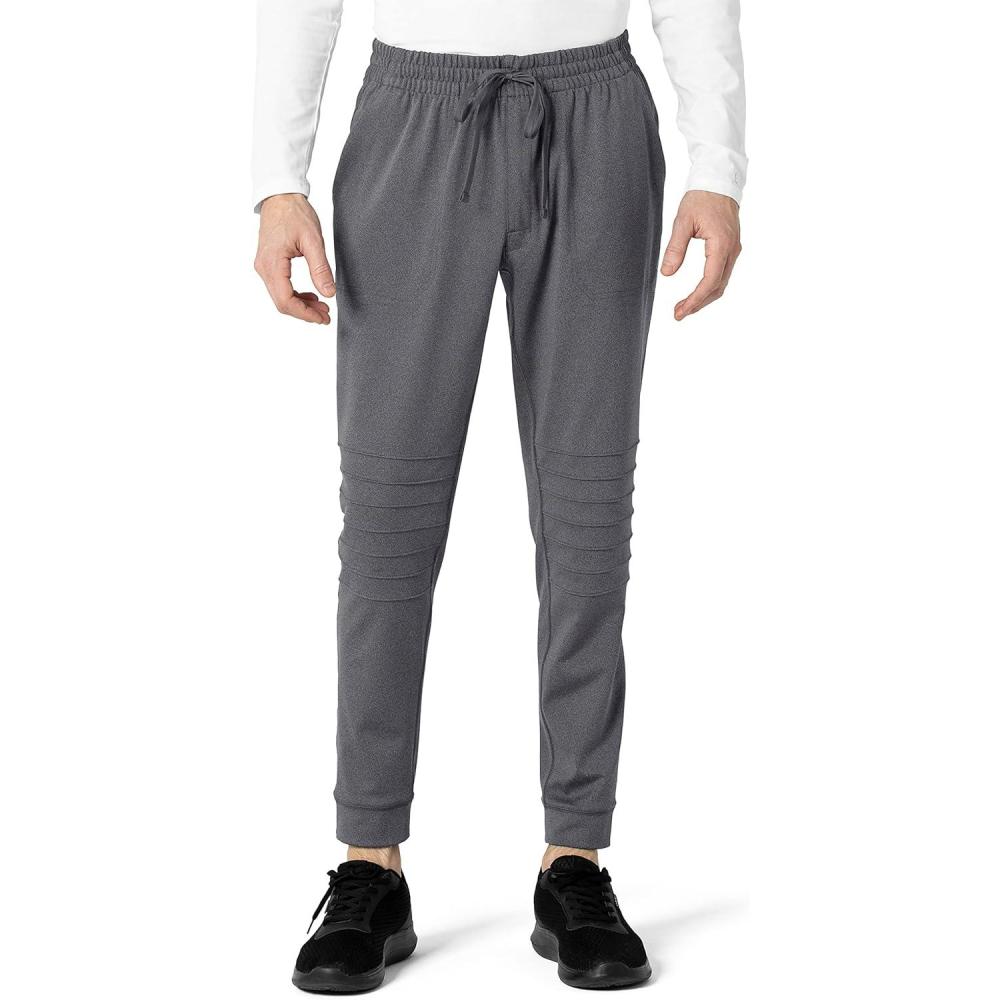 imageWonderWink Mens Moto Knit Jogger PantPewter Heather
