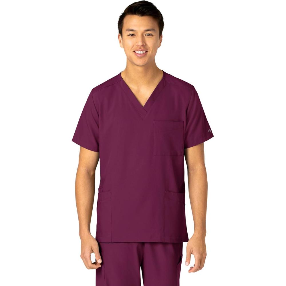 imageWonderWink Womens 4Pocket Utility TopWine