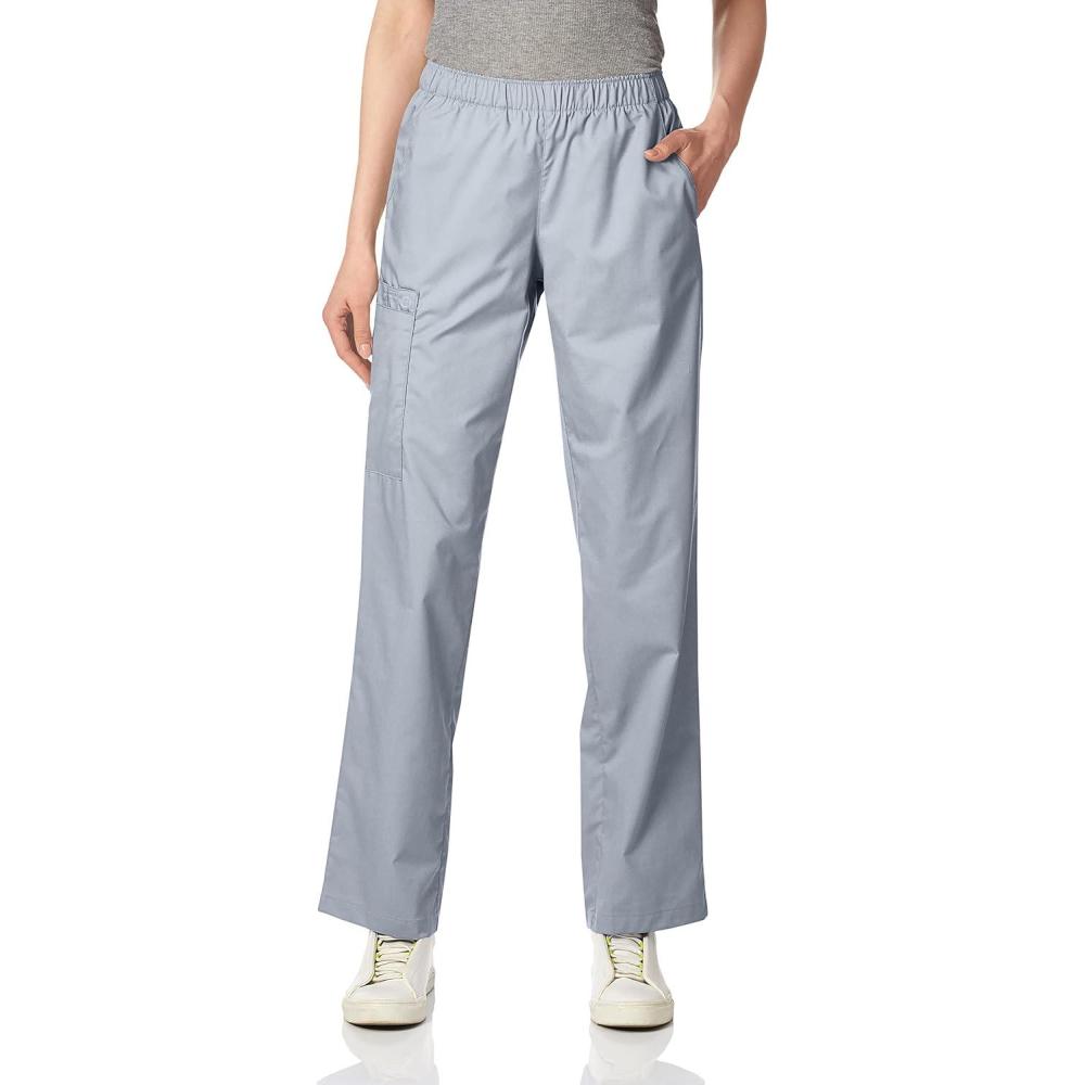 imageWonderWink Womens Tall Wonderwork Womens PullOn Cargo Scrub Pant TallGrey