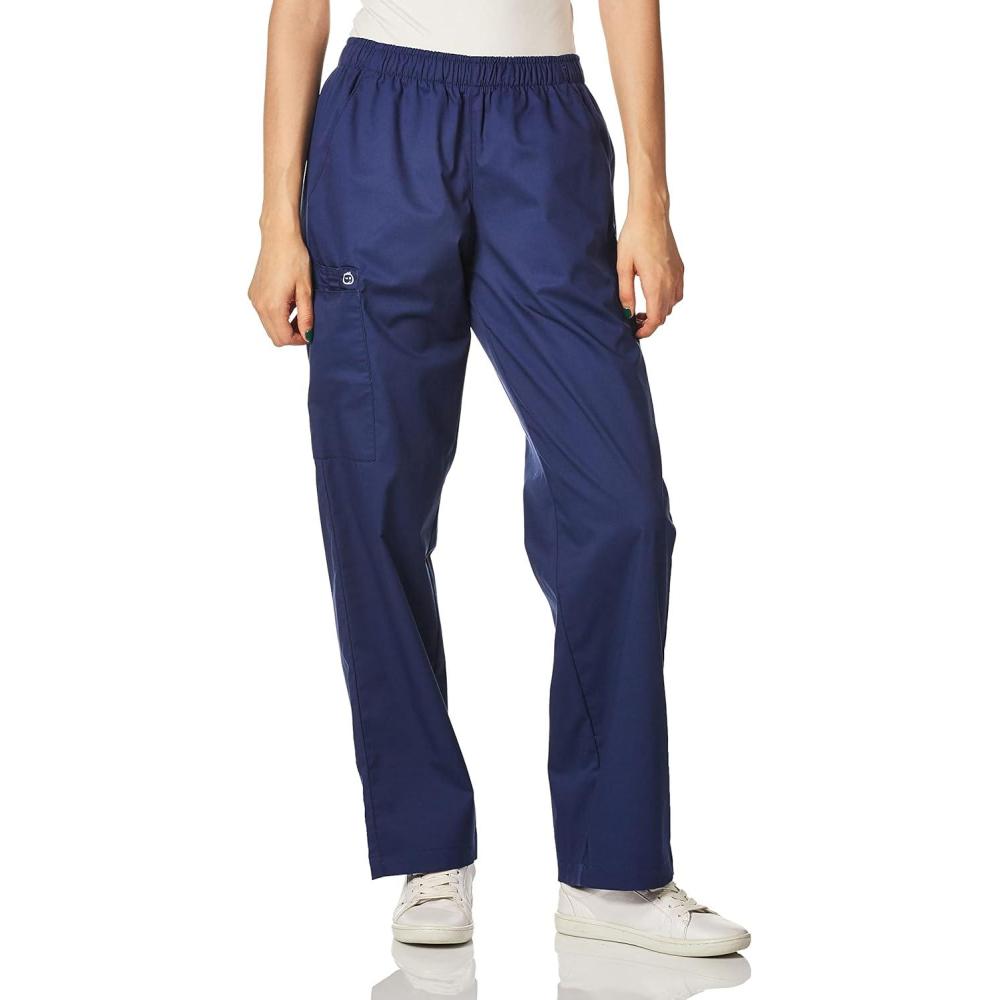 imageWonderWink Womens Tall Wonderwork Womens PullOn Cargo Scrub Pant TallNavy