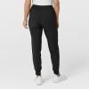 W123 Women’s Comfort Waist Cargo Jogger Scrub Pant(Black)