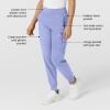 W123 Women’s Comfort Waist Cargo Jogger Scrub Pant(Ceil Blue)