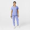 W123 Women’s Comfort Waist Cargo Jogger Scrub Pant(Ceil Blue)