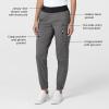 W123 Women’s Comfort Waist Cargo Jogger Scrub Pant(Charcoal Heather)