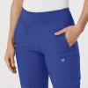 W123 Women’s Comfort Waist Cargo Jogger Scrub Pant(Galaxy Blue)