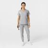 W123 Women’s Comfort Waist Cargo Jogger Scrub Pant(Grey)