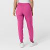 W123 Women’s Comfort Waist Cargo Jogger Scrub Pant(Hot Pink)