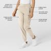 W123 Women’s Comfort Waist Cargo Jogger Scrub Pant(Khaki)