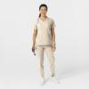 W123 Women’s Comfort Waist Cargo Jogger Scrub Pant(Khaki)