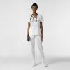 W123 Women’s Comfort Waist Cargo Jogger Scrub Pant(White)