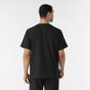 WINK Scrubs for Men, W123, V-Neck Tops with 6 Pockets(Black)