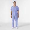 WINK Scrubs for Men, W123, V-Neck Tops with 6 Pockets(Ceil Blue)