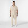 WINK Scrubs for Men, W123, V-Neck Tops with 6 Pockets(Khaki)