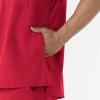 WINK Scrubs for Men, W123, V-Neck Tops with 6 Pockets(Red)