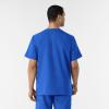 WINK Scrubs for Men, W123, V-Neck Tops with 6 Pockets(Royal)