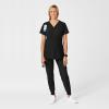 Wink Scrubs for Women, W123, Maternity V-Neck Tops with 5 Pockets(Black)