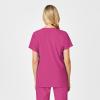 Wink Scrubs for Women, W123, Maternity V-Neck Tops with 5 Pockets(Hot Pink)