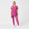 Wink Scrubs for Women, W123, Maternity V-Neck Tops with 5 Pockets(Hot Pink)