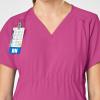 Wink Scrubs for Women, W123, Maternity V-Neck Tops with 5 Pockets(Hot Pink)