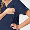 Wink Scrubs for Women, W123, Maternity V-Neck Tops with 5 Pockets(Navy)