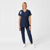 Wink Scrubs for Women, W123, Maternity V-Neck Tops with 5 Pockets(Navy)