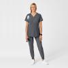 Wink Scrubs for Women, W123, Maternity V-Neck Tops with 5 Pockets(Pewter)