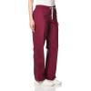Wink WonderWORK Scrubs for Women, Flare Leg Scrub Pants(Wine)